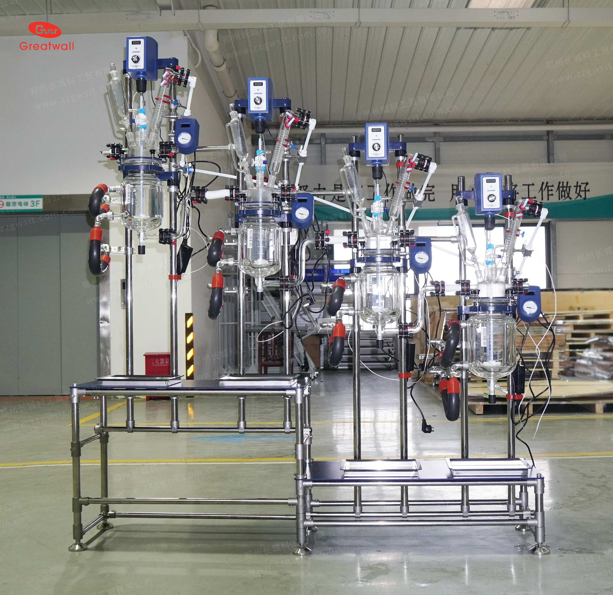 以“串聯”之智，解“效率”之困|四級串聯溢流玻璃反應釜組合裝置：連續化反應的模塊化解決方案！